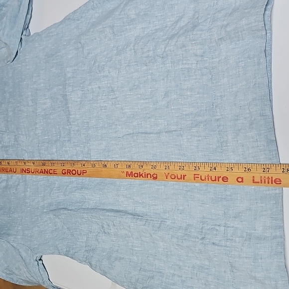 Lands End Long Ladies Top 100% Linen Never Worn SZ S Has Pockets - Picture 8 of 11